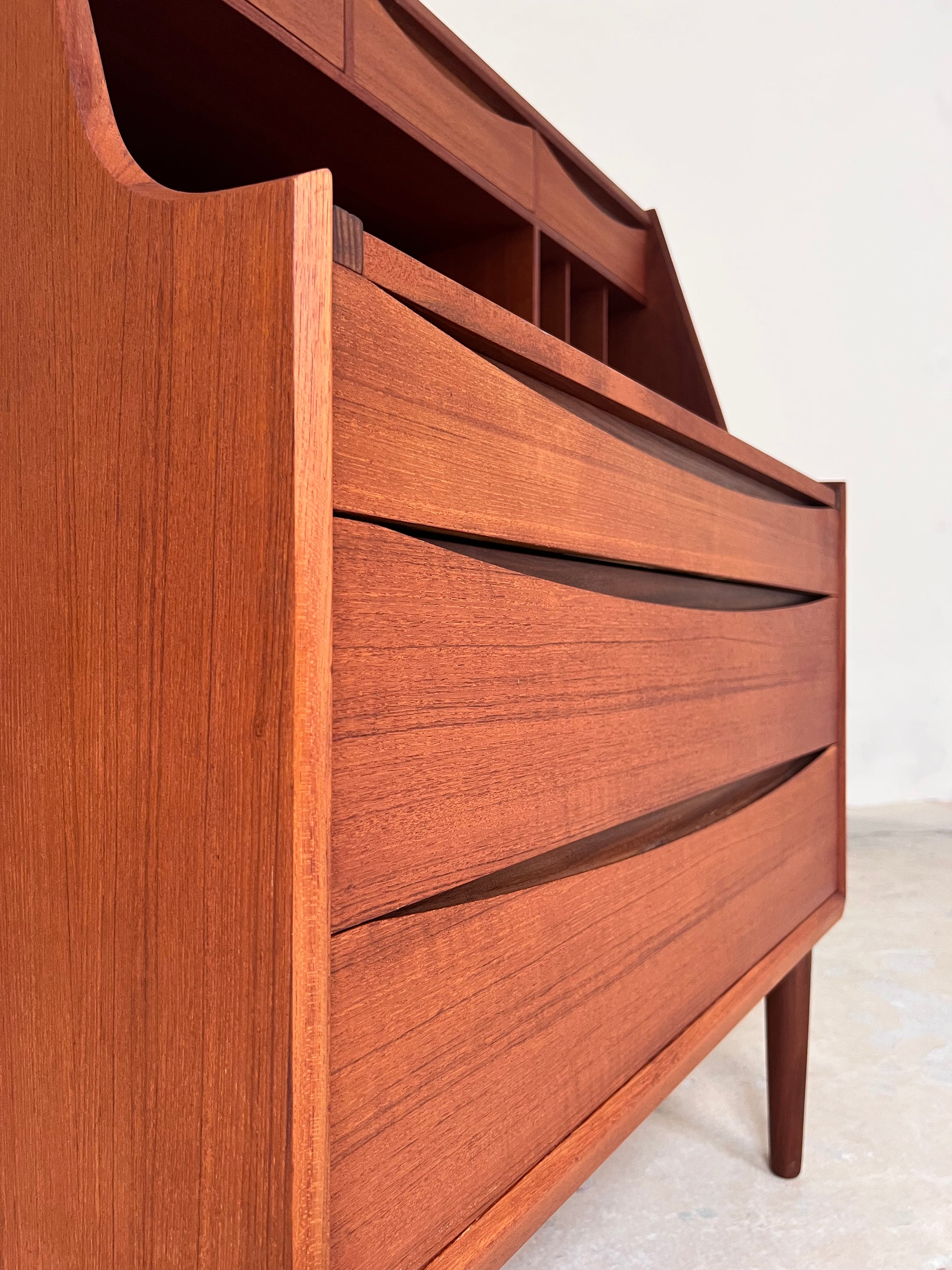 Sekretär Teak mit Schminktisch & Spiegel aus Dänemark