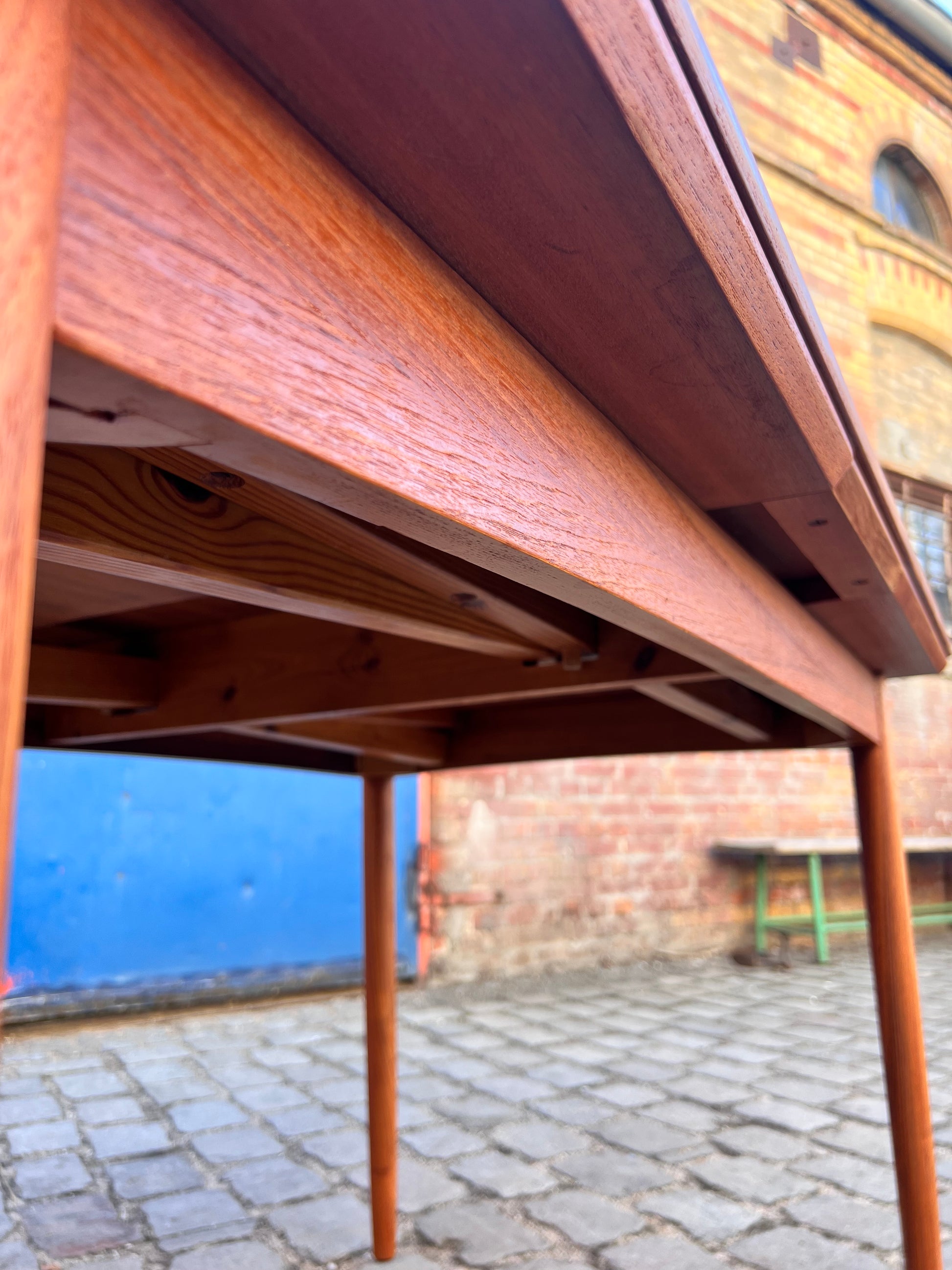 Ausziehbarer Esstisch Teak aus Dänemark