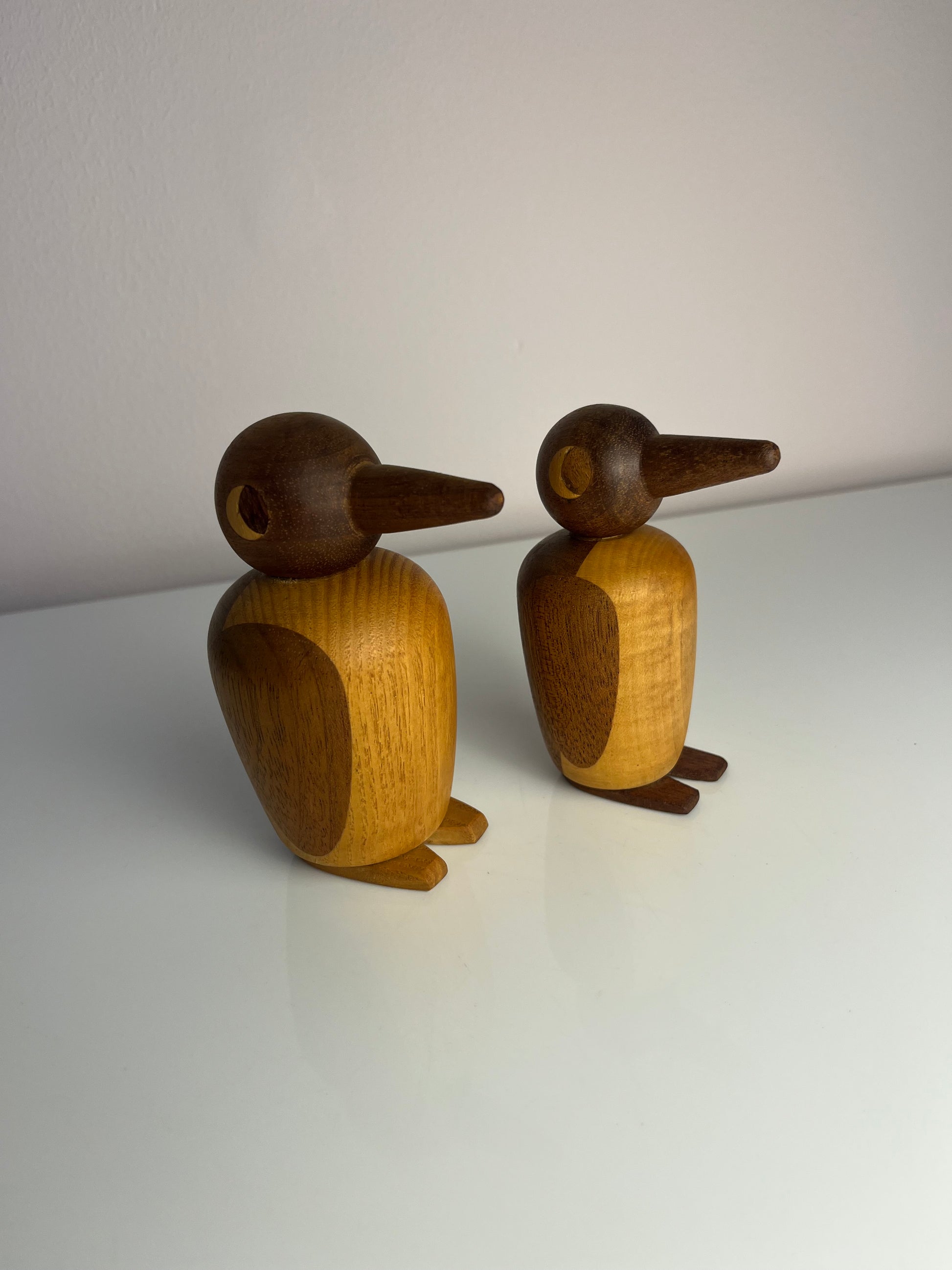 Set: kleiner & großer Pinguin Massivholz aus Dänemark