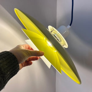 Lamellenlampe teils neu lackiert aus Dänemark