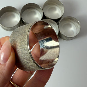 Set: 6x Serviettenring versilbert