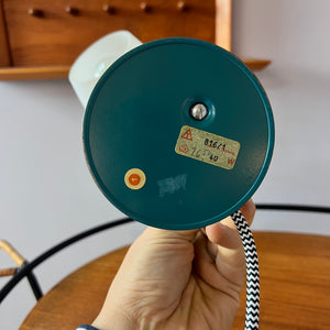 Tischlampe petrolblau 50er