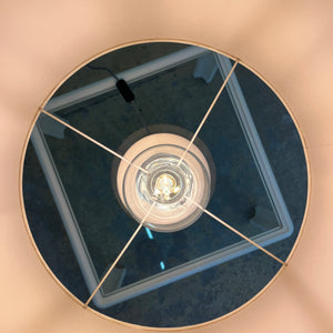 Tischlampe weiß Chrom Glas von Sölken