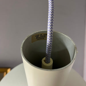 Hängelampe Modell 880 weiß silber von Schmidt’s Lampedesign