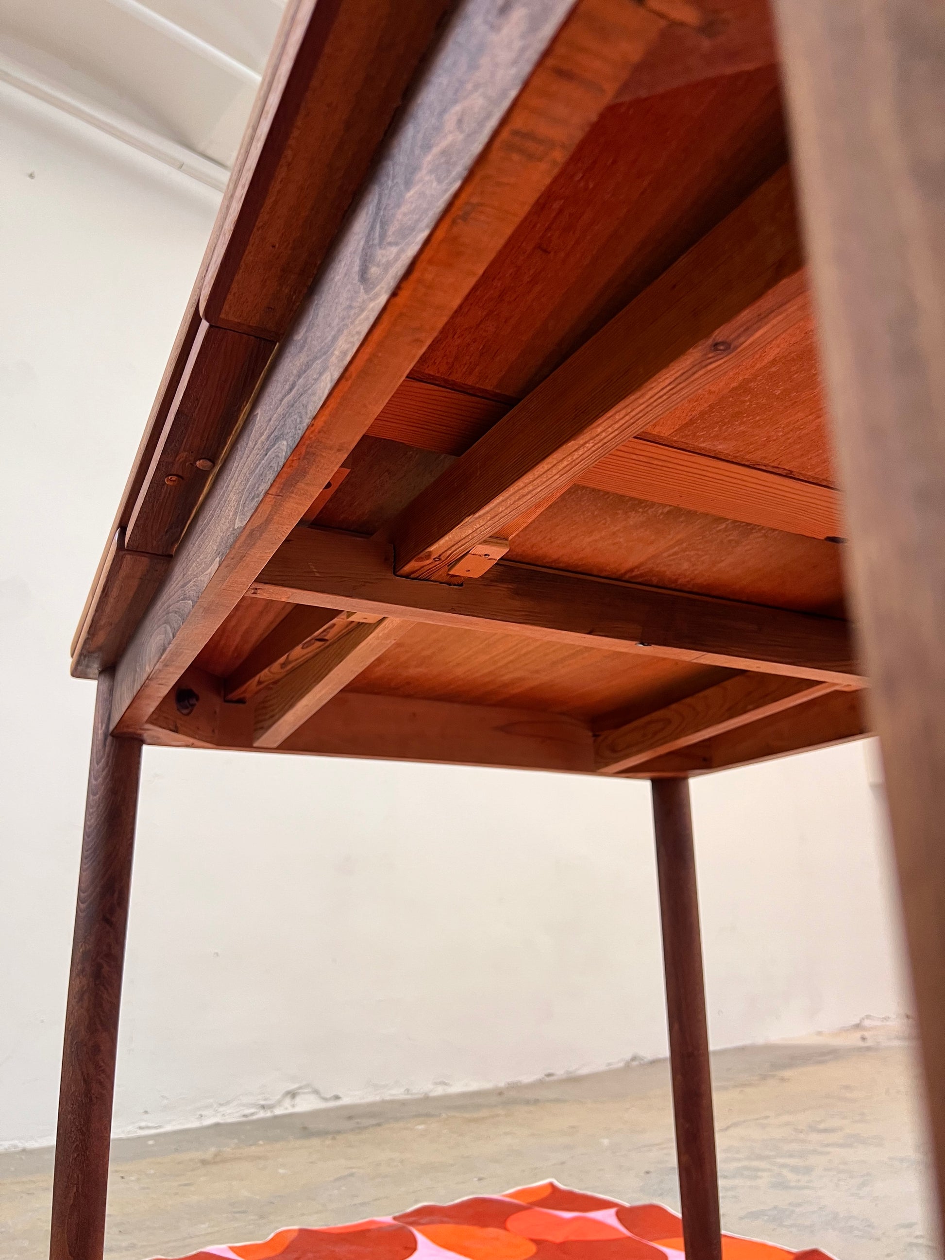 Kleiner ausziehbarer Esstisch Teak aus Dänemark