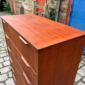 Kommode Tallboy Teak aus Dänemark