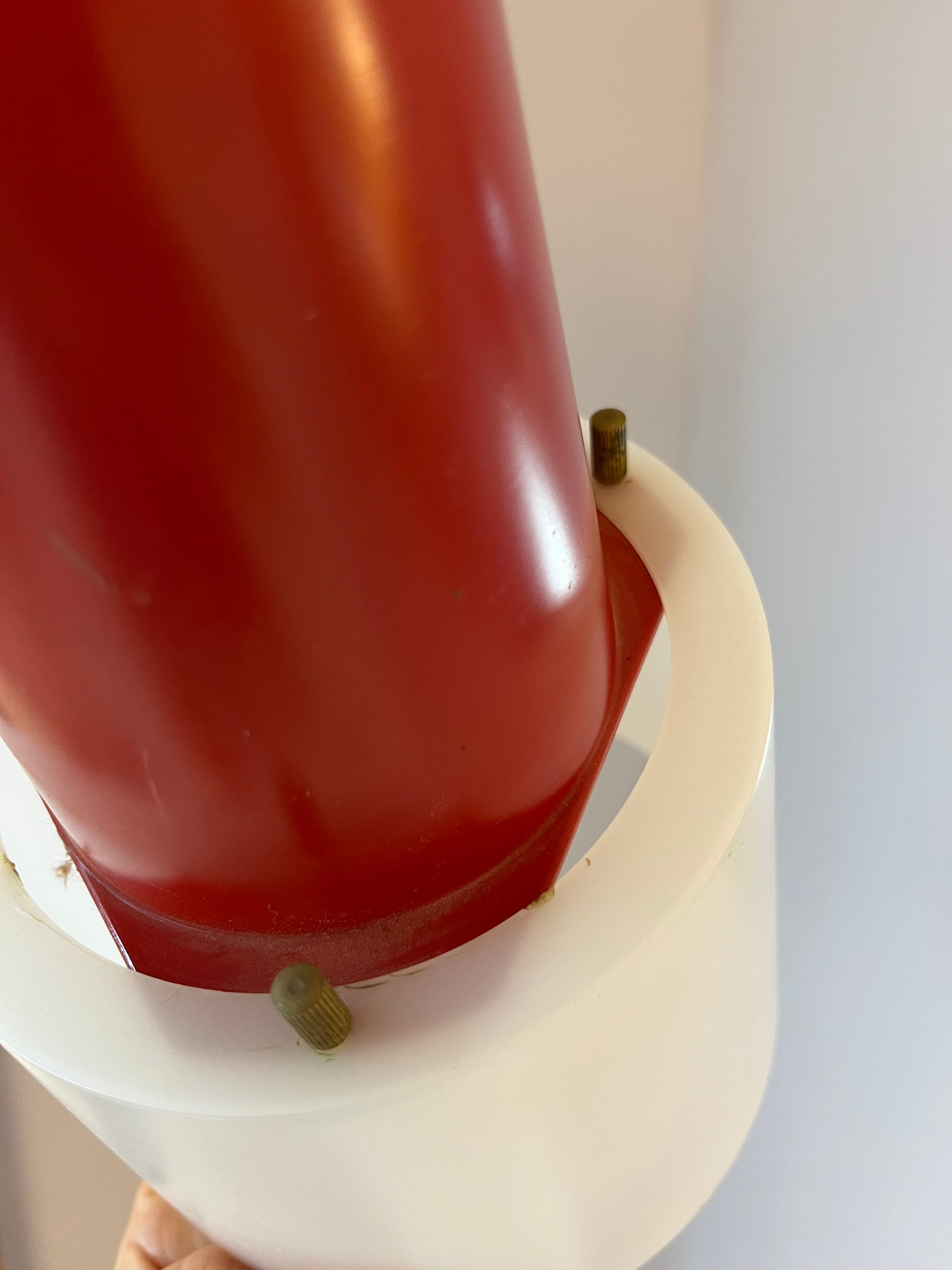 Küchenlampe rot weiß Kunststoff von Philips Holland