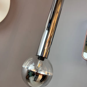 Hängelampe Big Globe Chrom 39 cm von Motoko Ishii für STAFF