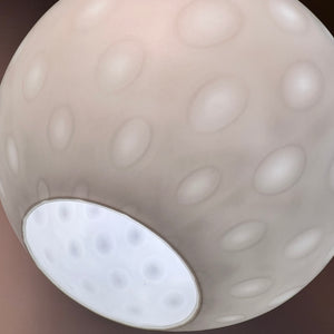 Hängelampe Modell Como Milchglas von Aloys Gangkofner für Peill & Putzler