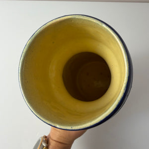 Vase 122-24 blau von VEB Gräfenroda
