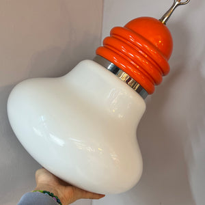 Hängelampe orange weiß von Tronconi