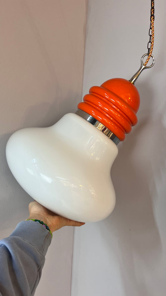 Hängelampe orange weiß von Tronconi