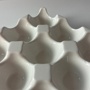 Eierwabe weiß Porzellan