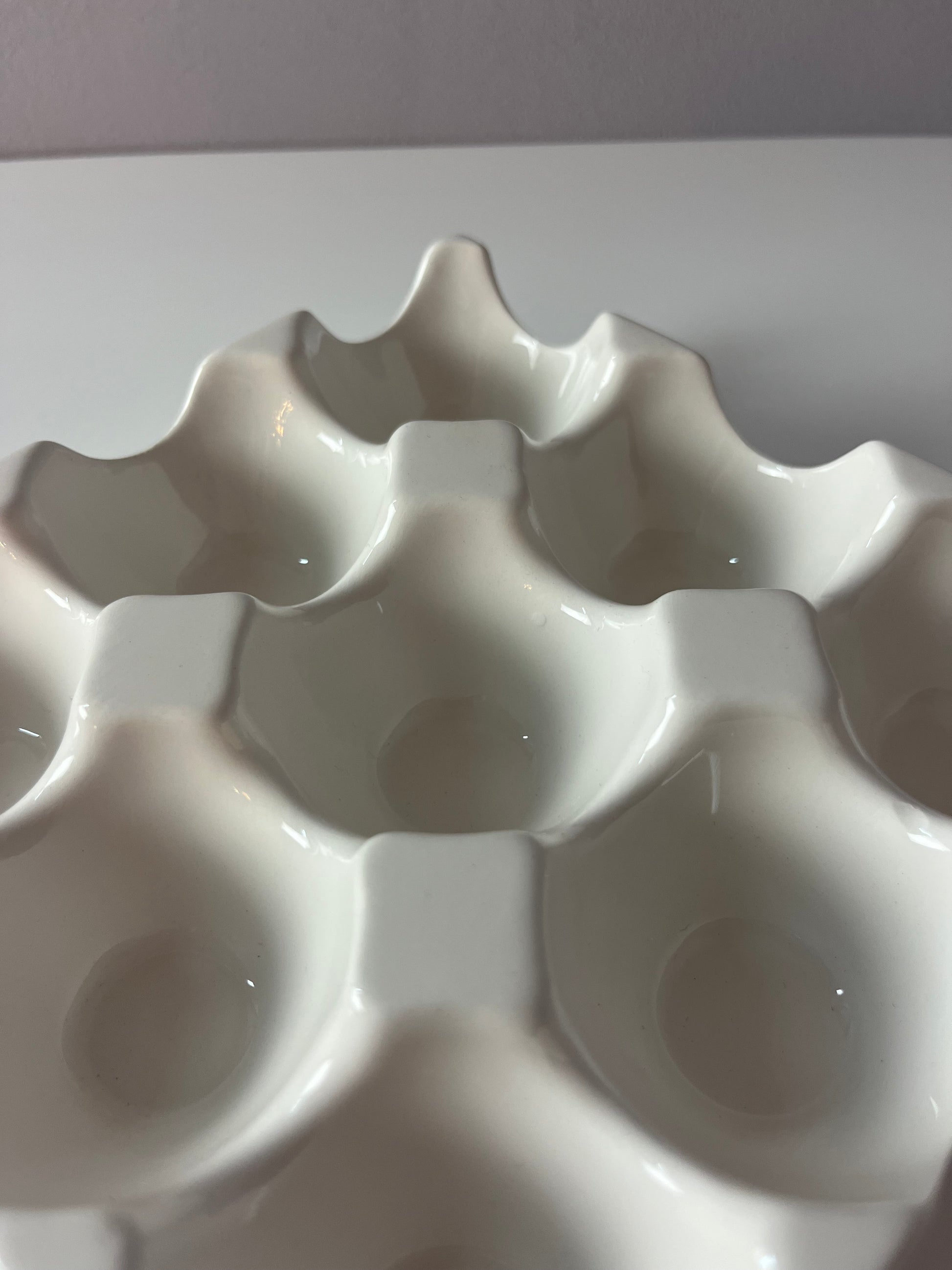 Eierwabe weiß Porzellan