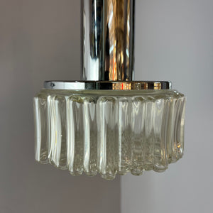Pendelleuchte Modell P105 Klarglas Chrom von STAFF