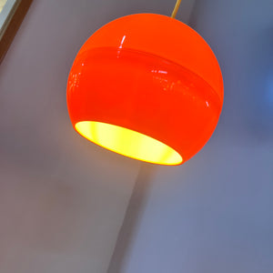 Kugellampe gelb Kunststoff