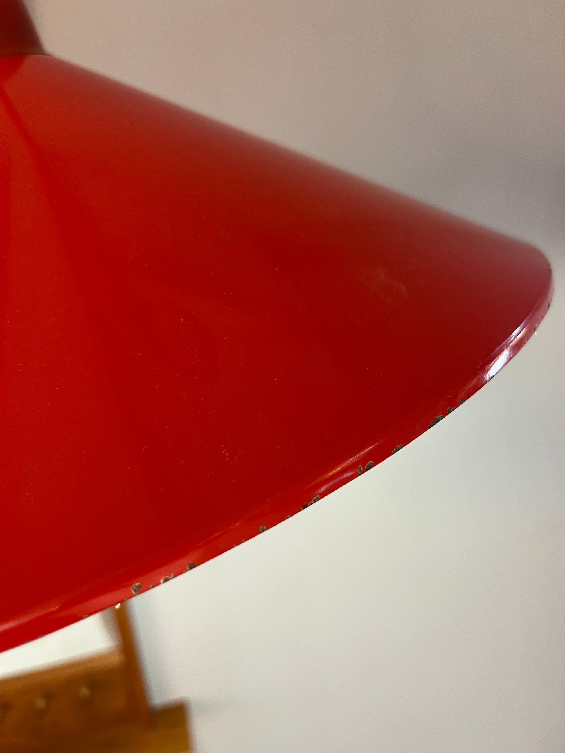 Hängelampe rot Metall aus Dänemark