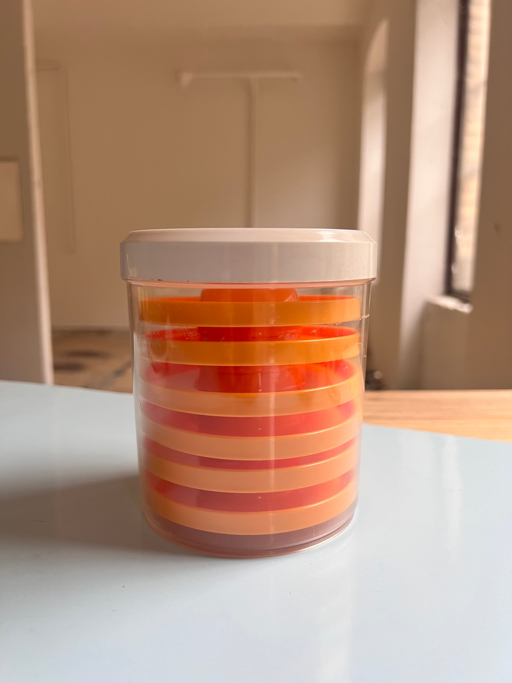 Set: 6x Eierbecher gelb 70er