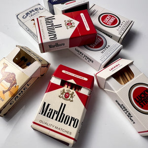 Set: Vintage Streichhölzer Zigaretten Schachtel Miniatur
