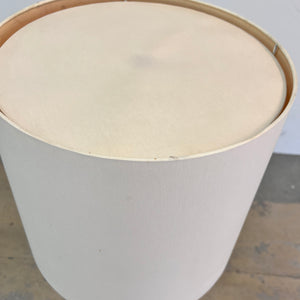 Stehlampe Teak mit Seidenschirm aus Dänemark
