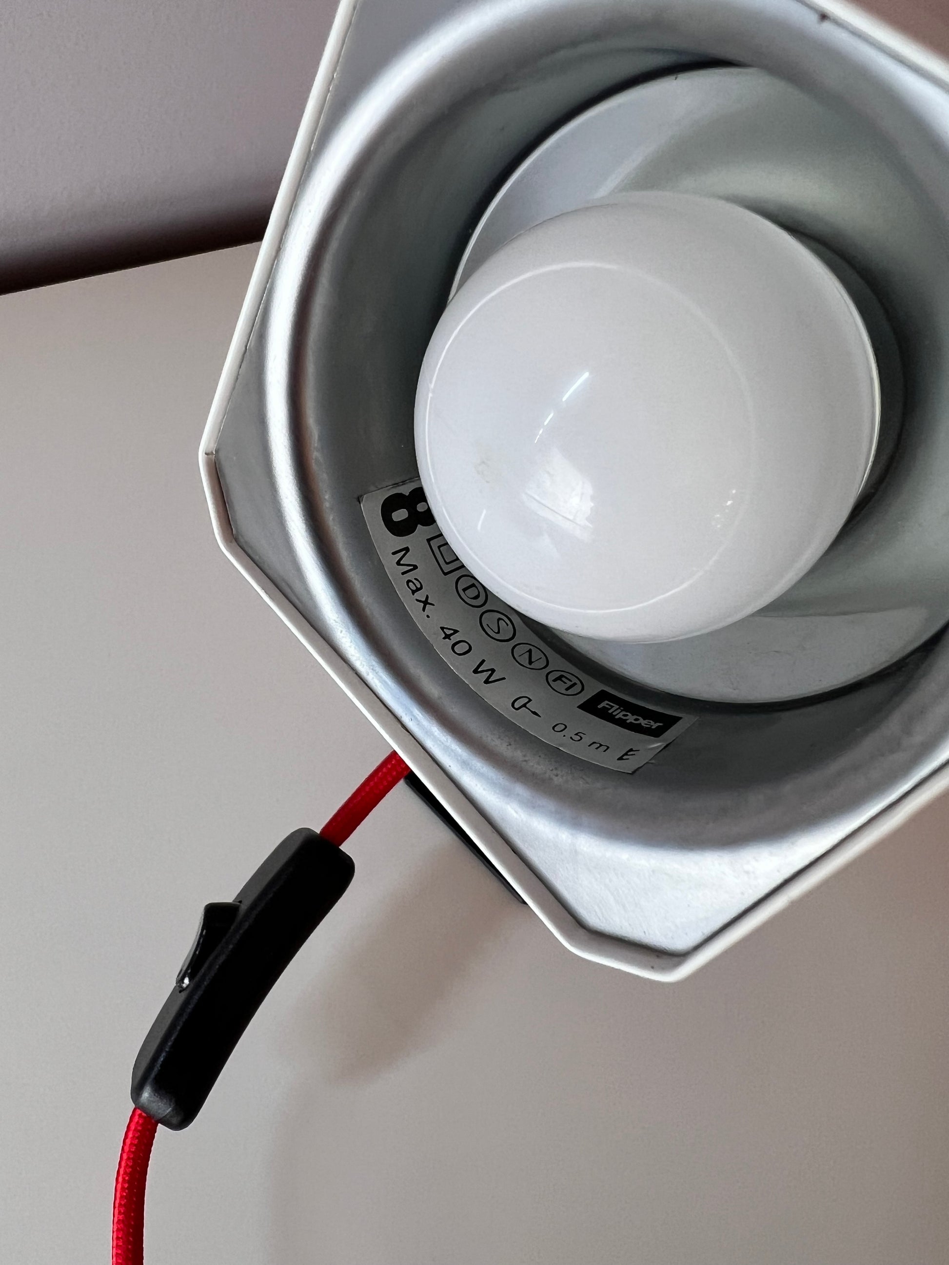 Wandlampe Flipper weiß von Mogens Davidsen