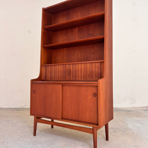Bücherregal Teak mit Sekretär & Ausziehplatte von Johannes Sorth für Nexø