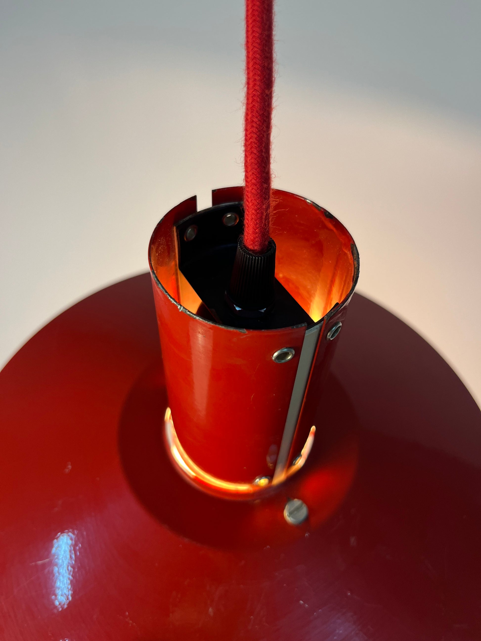Lamellenlampe Flipper rot von Mogens Davidsen für von SC Sørensen