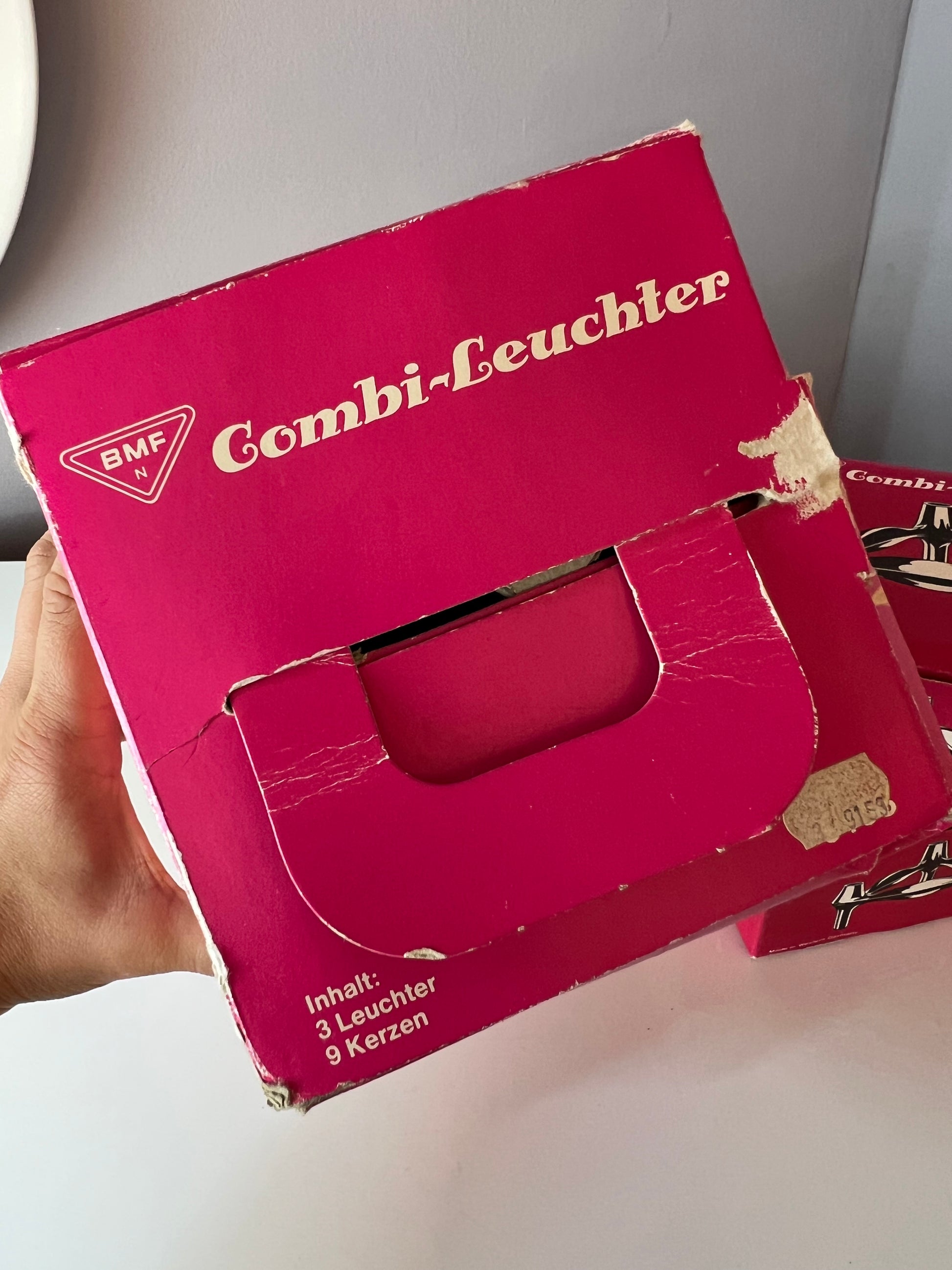 Set: 4x Kerzenständer BMF in Originalverpackung ohne Kerzen von Stoff & Nagel für BMF