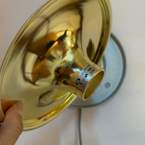 Kleine Wandlampe Futura Rauchglas Messing von Koch & Lowy für Peill & Putzler
