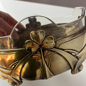 Jardiniere mit Kleeblatt von Metallwarenfabrik Hans Peter aus 1908