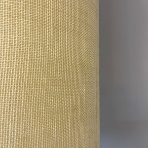 Stehlampe orange Keramik mit Wollschirm