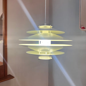 Lamellenlampe weiß