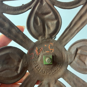 Tannenbaumständer grün Gusseisen