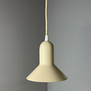 Hängelampe creme orange neu lackiert