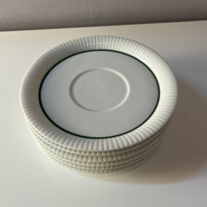 Set: 6x Suppentasse mit Untertasse Modulation Secunda grün von Tapio Wirkkala für Rosenthal