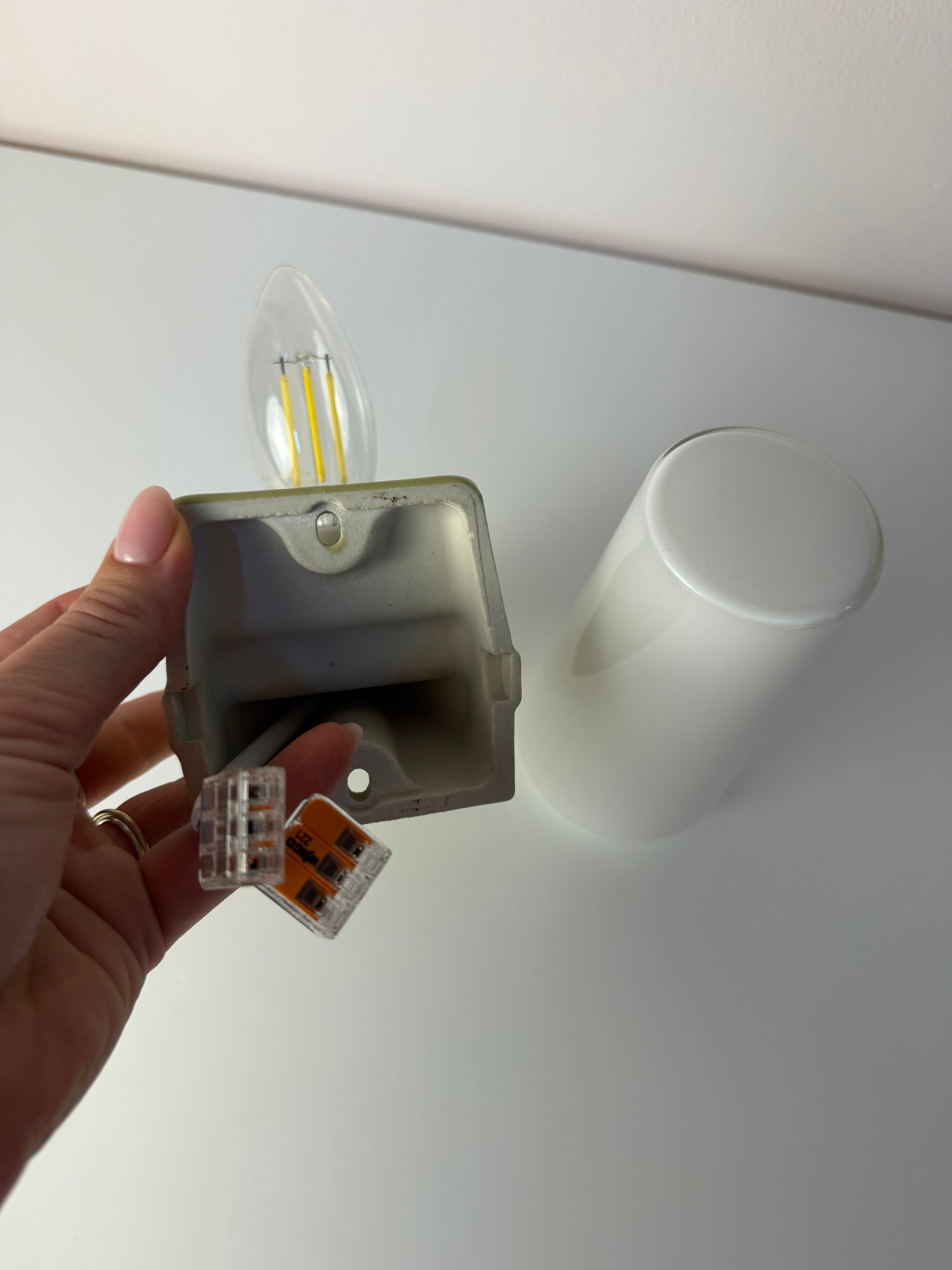 Wandlampe Modell 6080 mintgrün von Sigvard Bernadotte für Ifö
