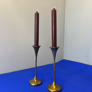 Set: 2x Kerzenständer Messing