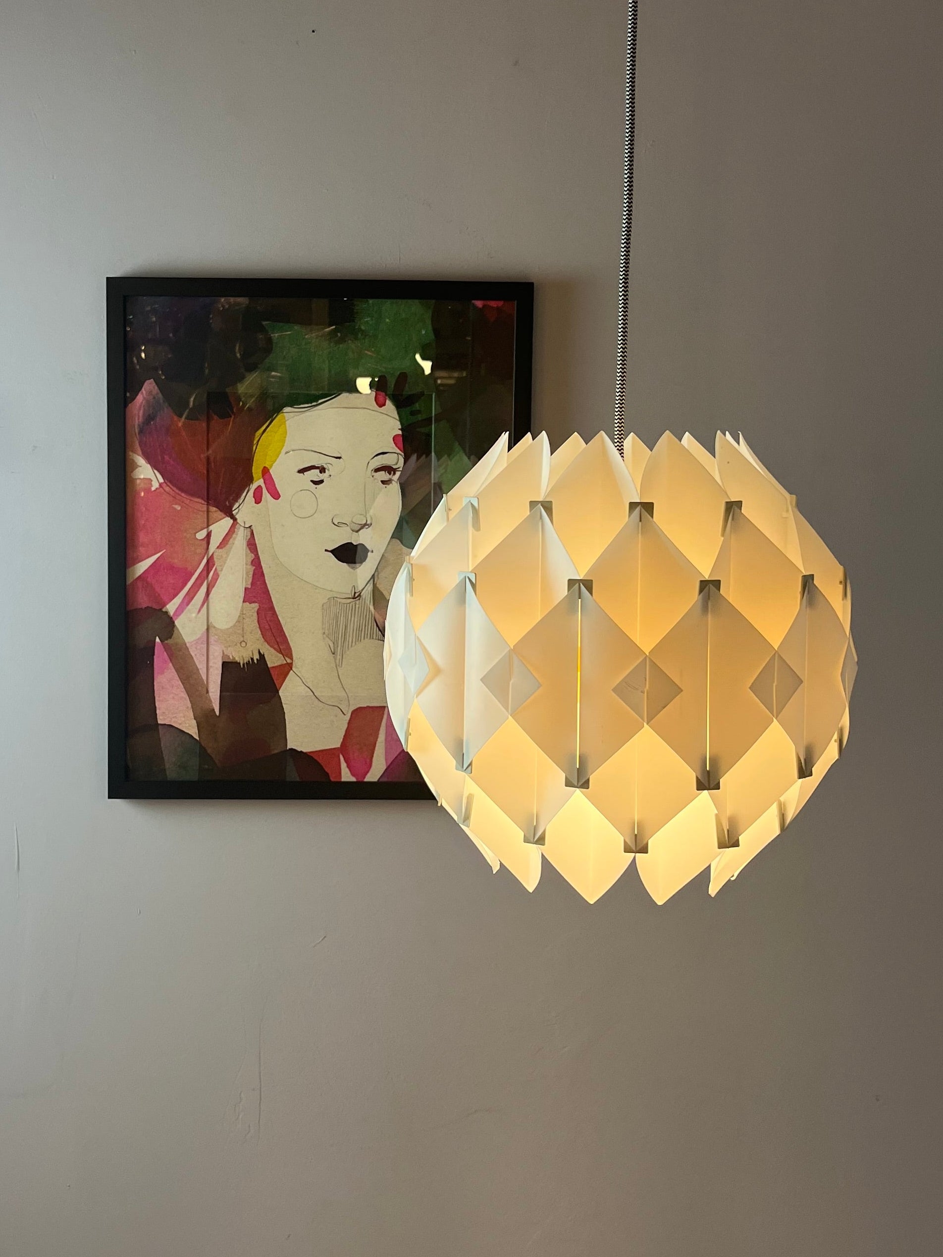 Hängelampe Butterfly weiß von Lars Schiøler für Hoyrup Light