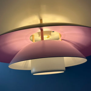 Lamellenlampe weiß lila von Formlight
