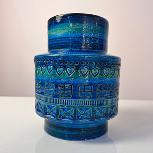 Vase Serie Rimini Blu von Aldo Londi für Bitossi
