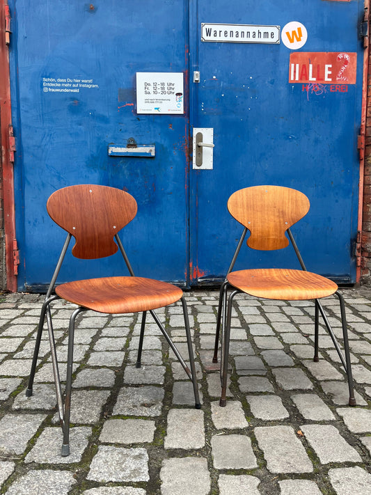 Set: 2x Stuhl Bugholz von Steen Eiler Rasmussen & Kai Lyngfeldt Larsen für Danbork