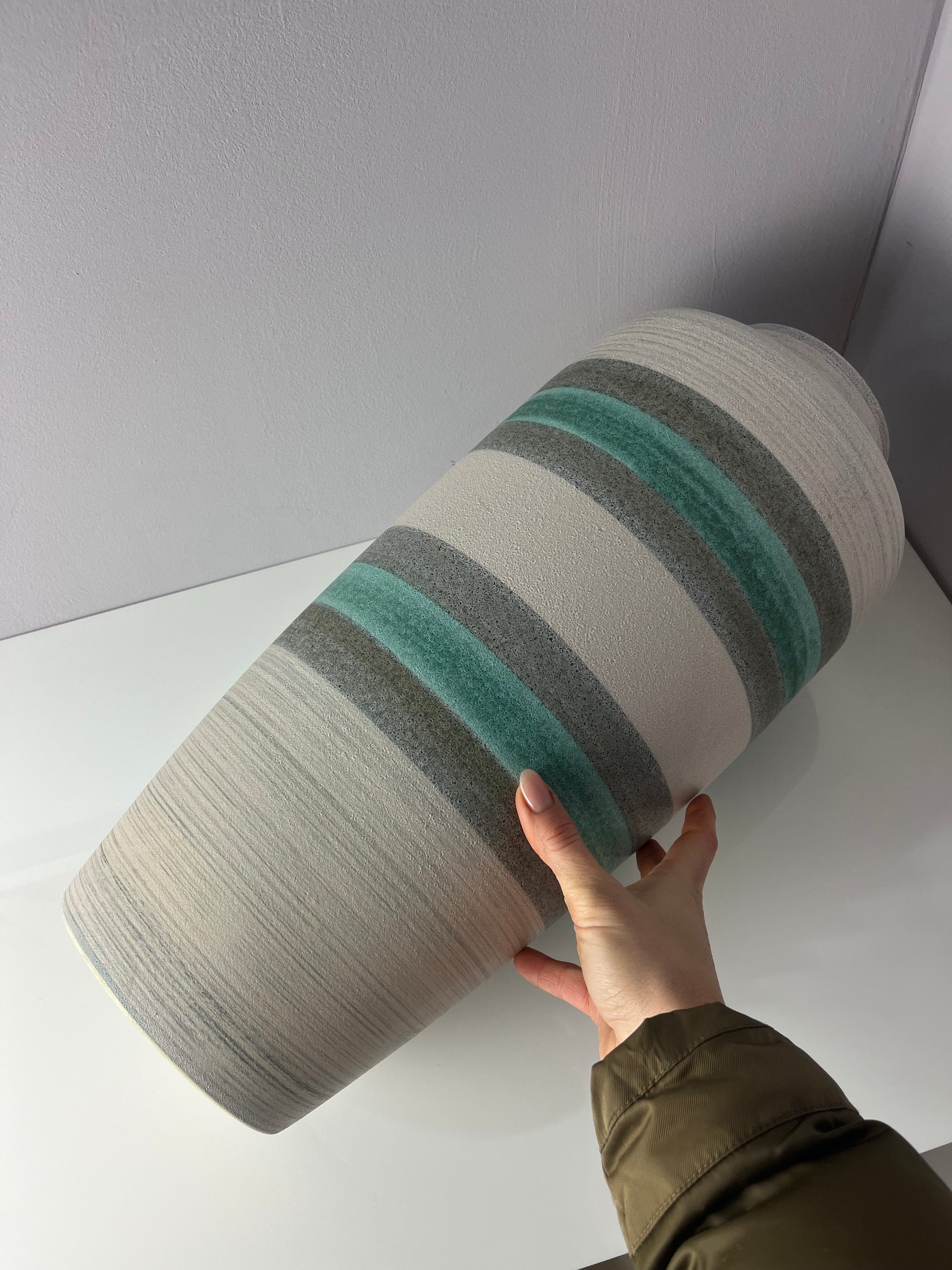 Bodenvase 628-50 türkis grau von Bay Keramik