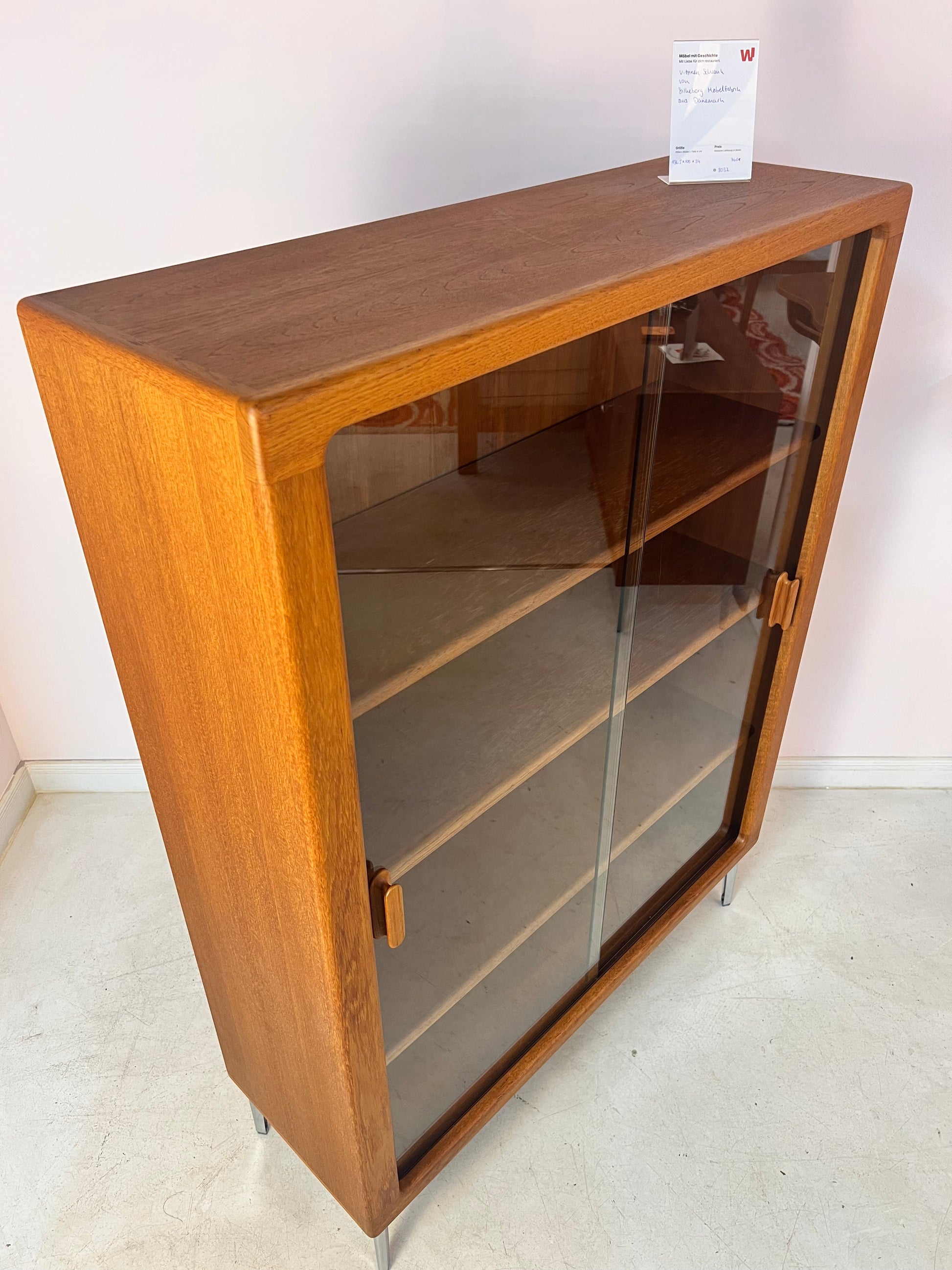 Vitrinenschrank Teak von Silkeborg Møbelfabrik