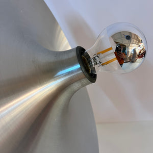 Wandlampe Diskus Aluminium gebürstet
