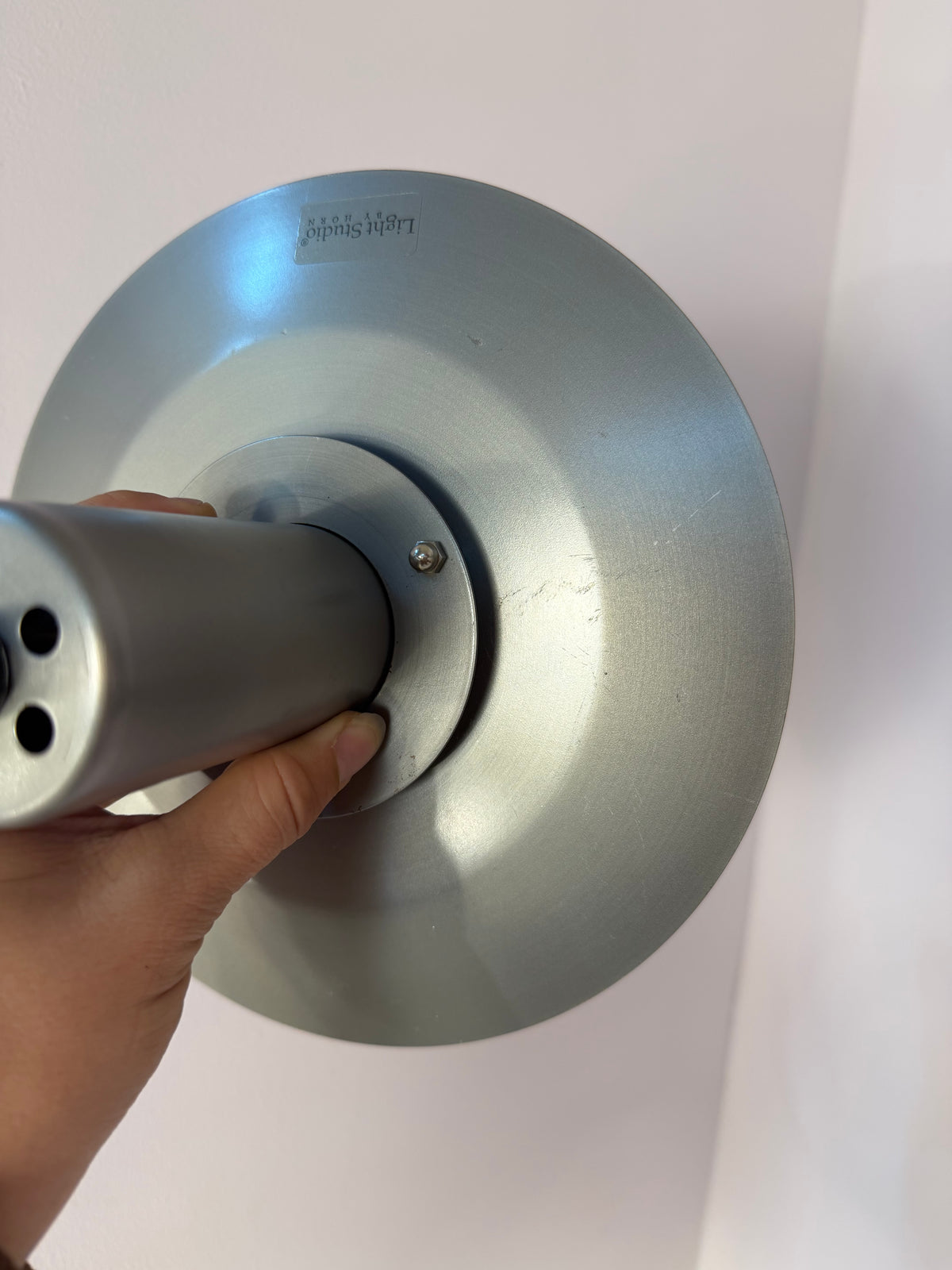 Lamellenlampe Serie Light Studio silber von Horn
