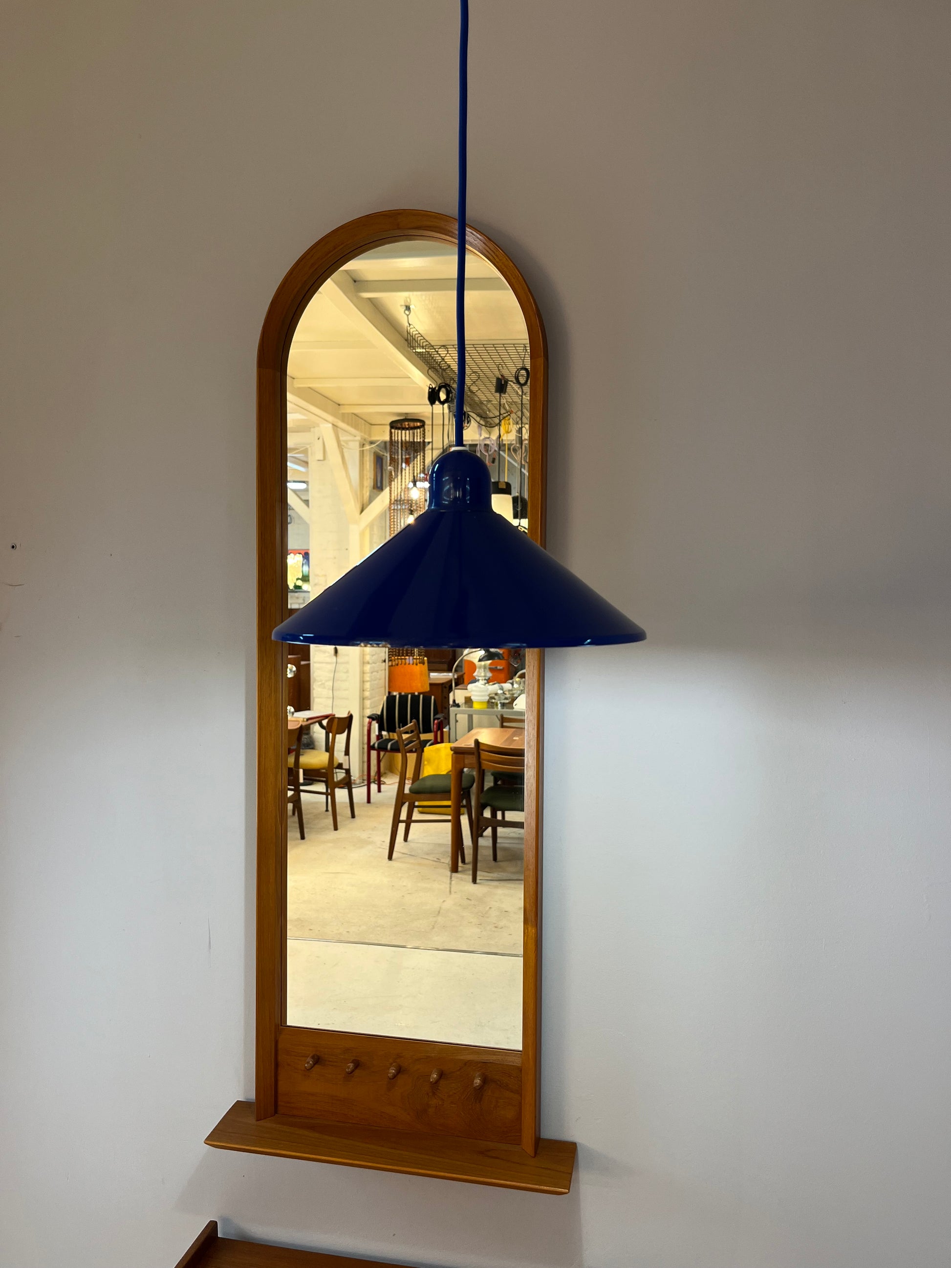 Metalllampe blau aus Dänemark