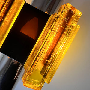 Wandlampe gelb schwarz von Claus Bolby für Cebo