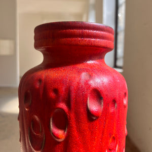 Bodenvase 288-40 rot von Scheurich West Germany