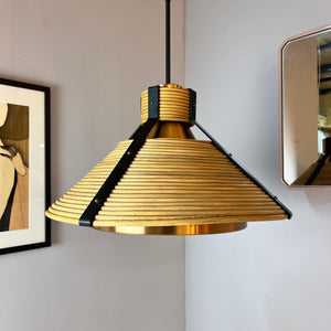 Hängelampe Rattan Kupfer von Doria Leuchten