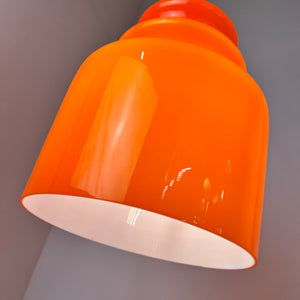 Hängelampe orange Glas von Peill & Putzler